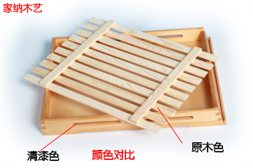 Khay bánh mì gỗ nướng pastry hiển thị tấm gỗ Nhật Bản hình chữ nhật hiển thị khay tươi nấu chín lưới tản nhiệt gỗ khay trà gỗ giá rẻ