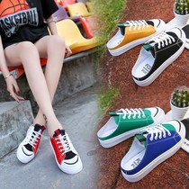 Canvas shoes half slippers no heel lazy cloth shoes Summer men and women couples small white shoes