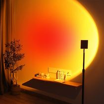 Sunset light sunset light living room bedroom art photography Sun setting lamp Net red photo atmosphere light