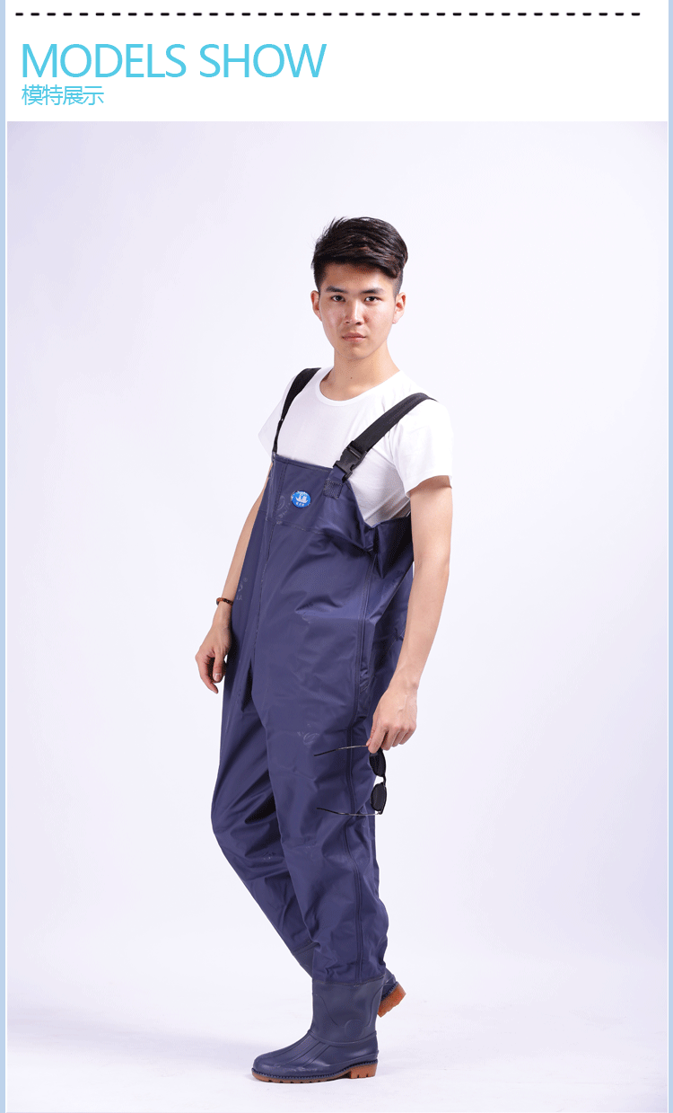 Vận chuyển Jiang Taigong quần nước không thấm nước quần cá quần dày đào phù hợp với bắt cá quần Xiêm áo mưa mưa khởi động mưa quần —
