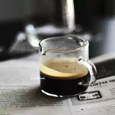 GLASS SMALL MILK CUP CAN ESPRESSO CONCENTRATED CUP LATTE ITALIAN COFFEE PRODUCES A MEAL DOUBLE MOUTH 120ML