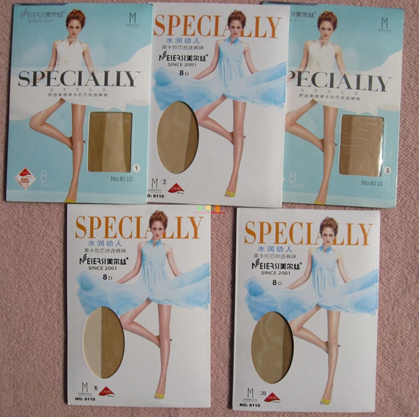 Merce pantyhose đích thực 8110 nữ vớ chống móc dây 8D siêu mỏng lõi dây mùa hè cộng với 裆 tăng vớ