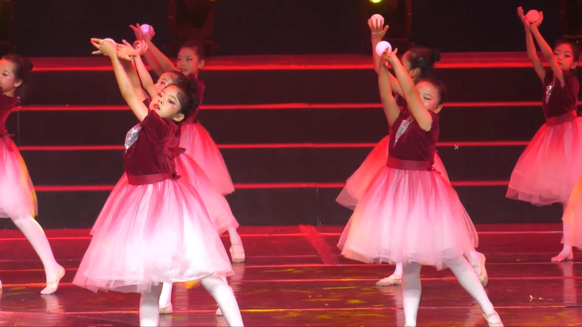 Chinese Long Sleeve Princess dress Choir Dance Costumes in Young Young Festival Show Lights