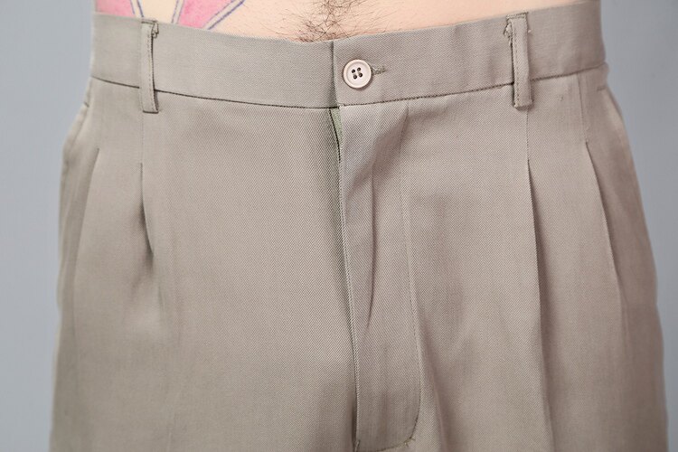 Pantalon droit en soie pour automne - Ref 1470561 Image 21