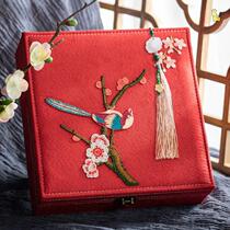 Stay with wedding First decoration box Gift Boxes Password Box Red Wedding Bride Dowry Bride Dowry Woman Square Color Gift box hire gold box