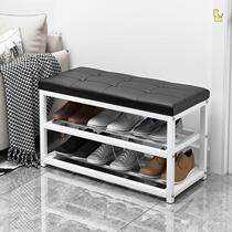Bed Tail Bench Light Extravagant Modern Shoe Changing Stool Home Doorway Wear Nordic Entrance Shoes Cabinet Integrated Strip Mesh Red Bedroom Tatami