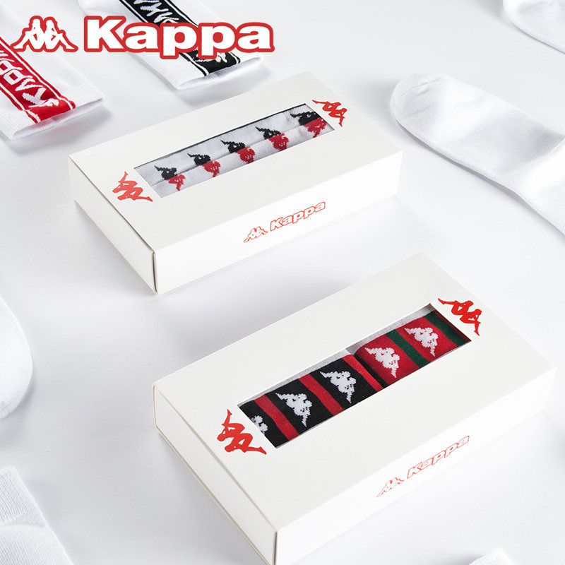 Kappa 卡帕 串标情侣款中筒袜 潮流嘻哈运动袜 4双 双重优惠折后￥39包邮 多色可选