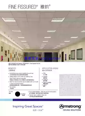 Armstrong mineral cotton sound-absorbing board Yayun RH99 600*600 * 16mm moisture-proof 3510 3572