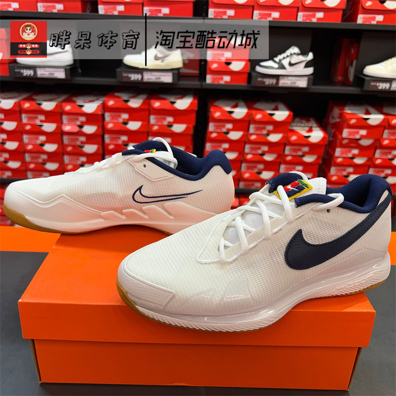 Nike Air Zoom Vapor Pro White and Blue Shock-Absorbing Anti-Slip Men's Tennis Shoes Cz0220-133