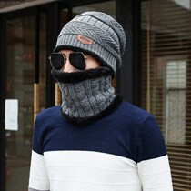 men neck warmers and cap hats winter knitted ear 帽子秋冬季