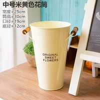 Средний бежевый цветочный цилиндр