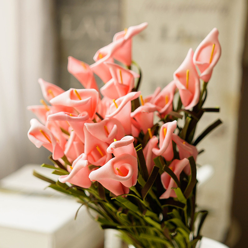 Horseshoe Lotus Bouquet Manually Written Willa Flower Silk Flower Emulation Plant Cleaning Foam Fake Flower Plastic Flowers