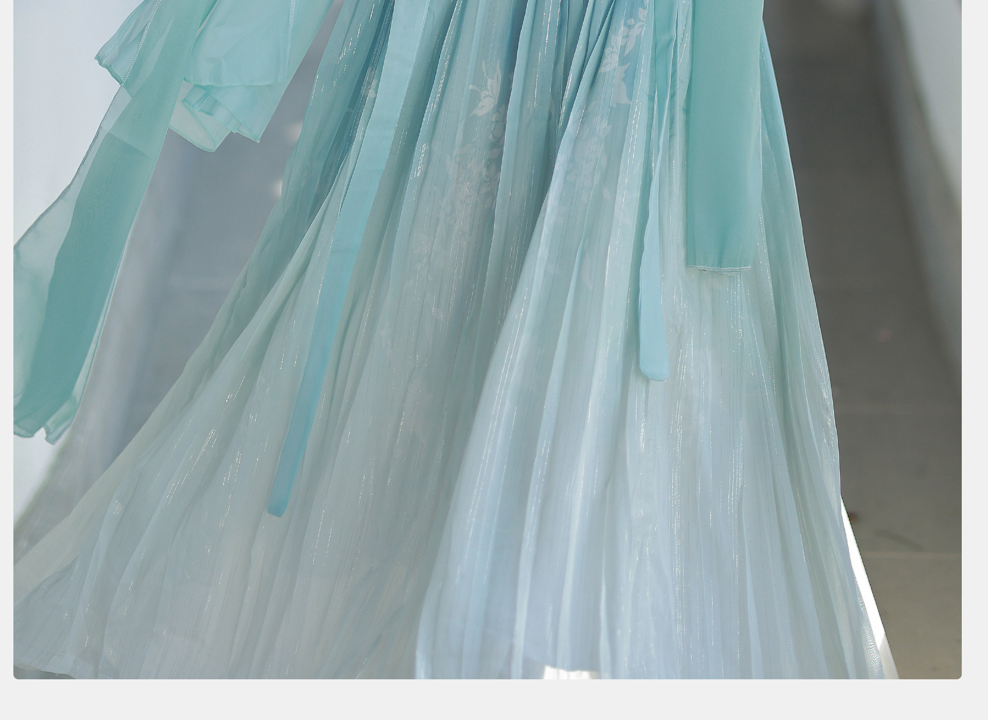 【中國直郵】 青錦閣 春秋款中國風古裝漢元素齊胸襦裙超仙唐製漢服 外披+上衣+吊帶裙+披帛 S