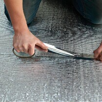 Aluminum foil roof heat insulation film sunscreen aluminum film color steel tile sunshine roof roof waterproof reflective reflection layer insulation film