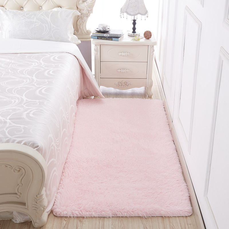 Tăng lần đơn giản thảm tóc dài thảm dày Silky thảm phòng khách bàn cà phê ngủ cạnh giường ngủ thảm sắm cho - Thảm tham trai san