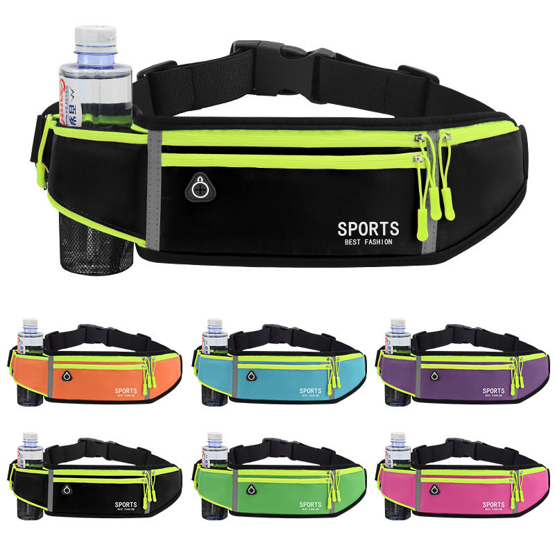 Sports waist bag men's running mobile phone bag summer outdoor equipment multi-functional invisible ultra-thin belt waterproof fitness bag