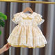 Girls Lolita summer foreign style children's princess dress baby girl lace fluffy mesh dress summer dress