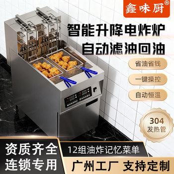 Vertical large capacity and high power electric fryer electric fryer