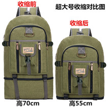 Working Bag Canvas Folk Luggage Bag Large Capacity Oversized Backpack Extra-large Double Shoulder Bag Men Thickened Travel Bag