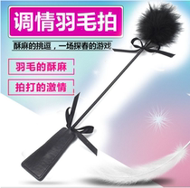 Adult flirting feather pats love hand-to-hand products black feather couple toys adult sex toys tease