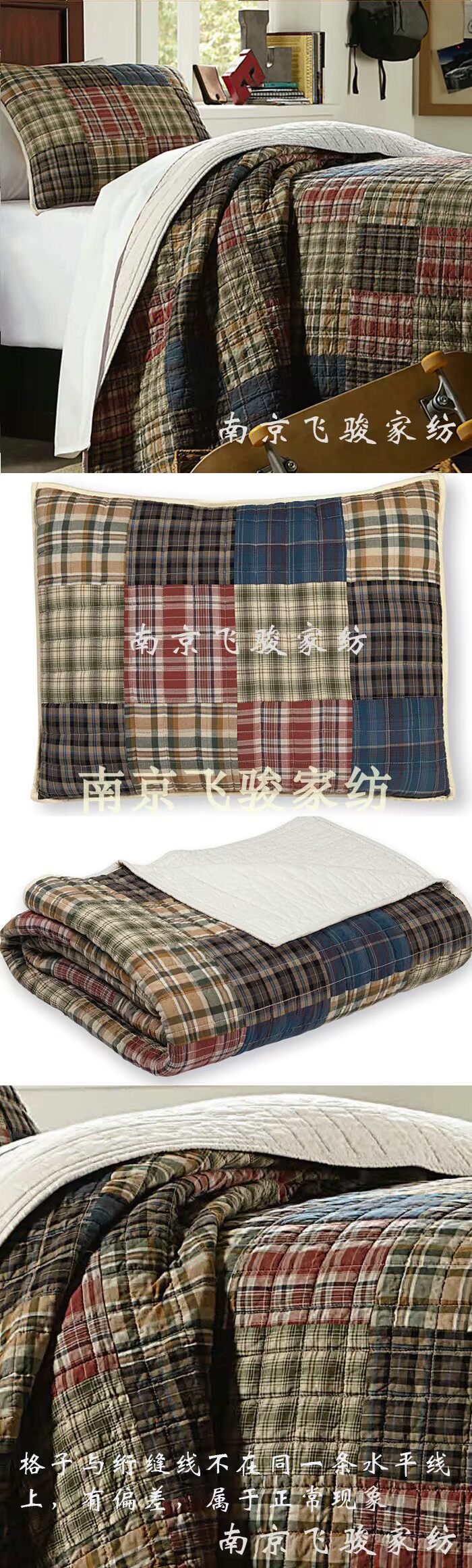 Elegant Life cotton cao cấp của Mỹ nhuộm sợi AB phiên bản thêu thêu khăn trải giường mỏng thời trang Anh ga nệm đẹp