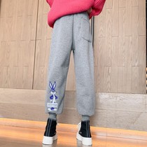 Girl Pants 2022 New Spring Autumn Children Casual Sports Pants Wear foreign air Long pants Spring loaded with Korean version of great childrens clothes