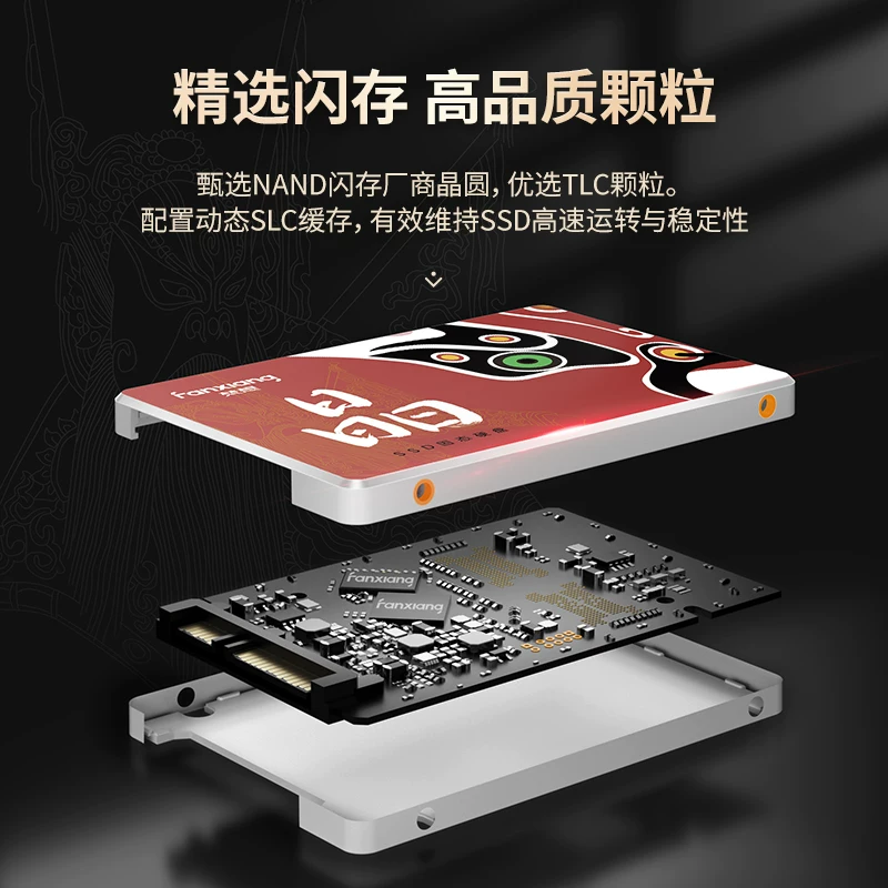 Независимый твердотельный диск Brahma S100PRO с интерфейсом SATA 1Т для настольного компьютера/ноутбука 2.5-дюймовый твердоносный диск 2Т