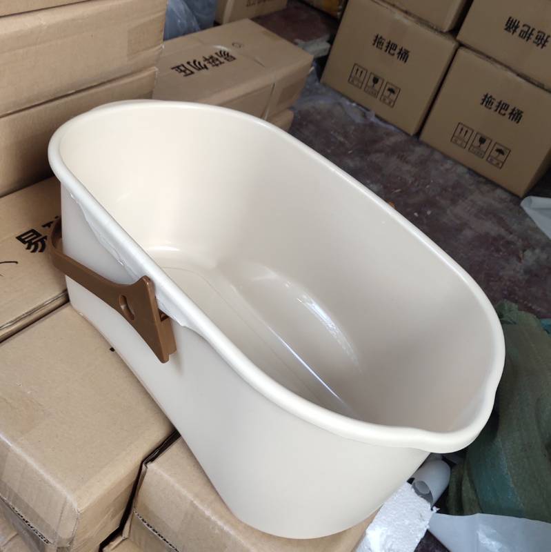 Containing Rectangular Wash Mop Barrel Plastic Squeeze Bucket Rubber Cotton Mop Wash Bucket Hand Flat Mop Bucket