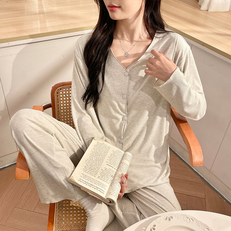 Modal Maternity Postpartum Clothing, Spring and Summer Thin Style, Postpartum Nursing Loungewear, Plus Size Maternity and Nursing Pajamas