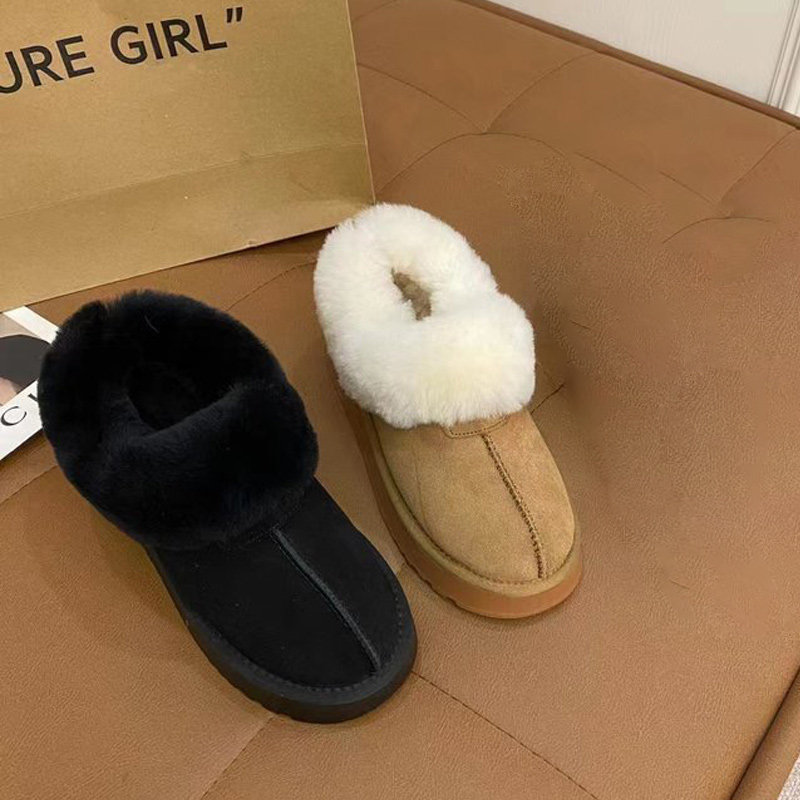 Gill LRKS (cashmere suede shoes) wool genuine leather cow anti-velvet warm shoes S34XZ5026-Taobao