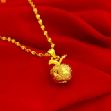 Apple, золотое ожерелье, подвеска, цепочка, ювелирное украшение, Гонконг, 18 карат