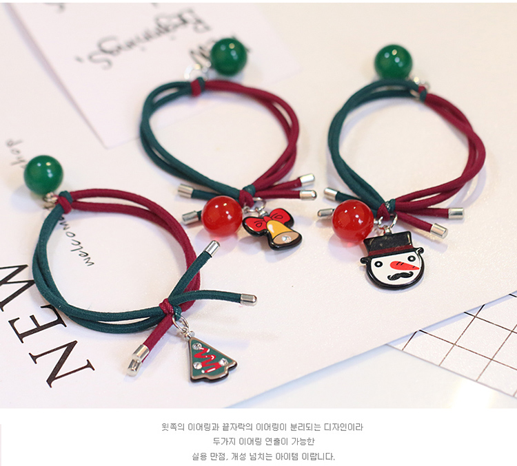 Phụ nữ tóc cao su ban nhạc dây tóc Giáng sinh không làm tổn thương tóc đơn giản dễ thương buộc tóc Hàn Quốc kẹp tóc người lớn tóc hoang dã dây buộc tóc cute