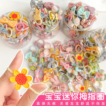 Baby headstring children's hair accessories hairpin small rubber band does not hurt hair elasticity good thumb hair ring girl bow headdress