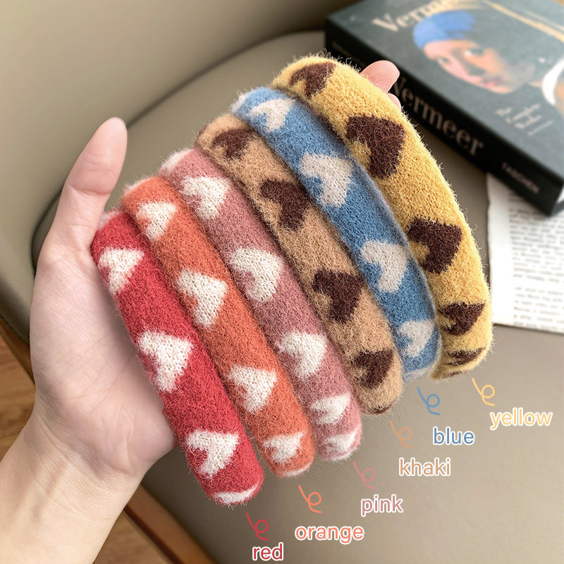 Autumn and winter children's hairband net red 2022 new Korea does not hurt the head wide side girl press hair card little girl