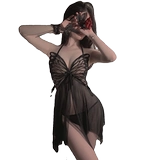 Сексуальная пижама, кружевное тонкое платье, летнее нижнее белье, большой размер, эффект подтяжки, с открытой спиной