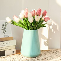 () Nordic style tulip simulation flower fake flower mini-Pu home furnishing decoration design floral art insert