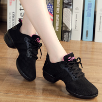 Rhinoceros spring and summer square dance shoes womens middle heel adult dance womens shoes net fitness sailor dance shoes soft-soled dance shoes