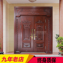 Customized gate security door villa gate simulation copper door entrance non-standard door door to open zinc alloy door