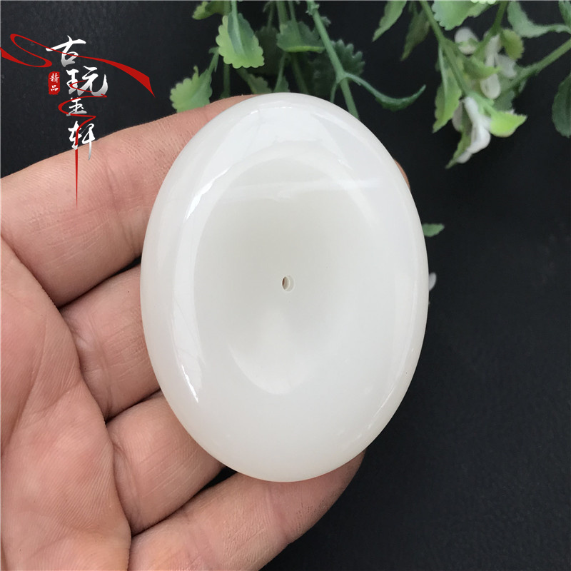 Bộ sưu tập của vật liệu Mông Cổ ngọc cổ màu trắng ngọc bích ngọc bích cũ mặt dây chuyền cổ ngọc cổ ngọc bích mặt dây chuyền miếng ngọc bích đạo cụ vong cam thach cao cap