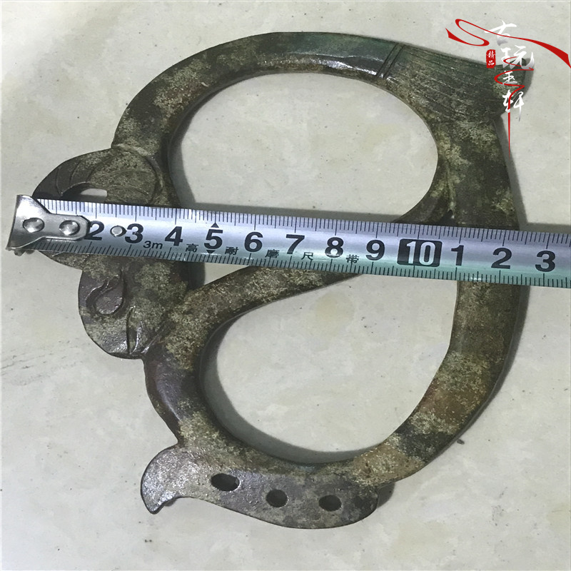 Antique jade antique jade tường ngọc Ming và Qing Triều Đại tuổi cao cổ ngọc bích mảnh ngọc bích ngọc cũ mặt dây chuyền cũ Pique cừu móc vòng cổ ngọc bích