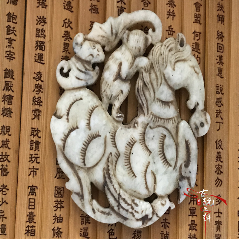 Chiến tranh Trung Quốc ngọc cổ ngọc bích ngọc bích cổ ngọc cũ ngọc bích cổ mặt dây chuyền mặt dây chuyền ngọc bích ngay lập tức bịt kín vòng đá ngọc bích