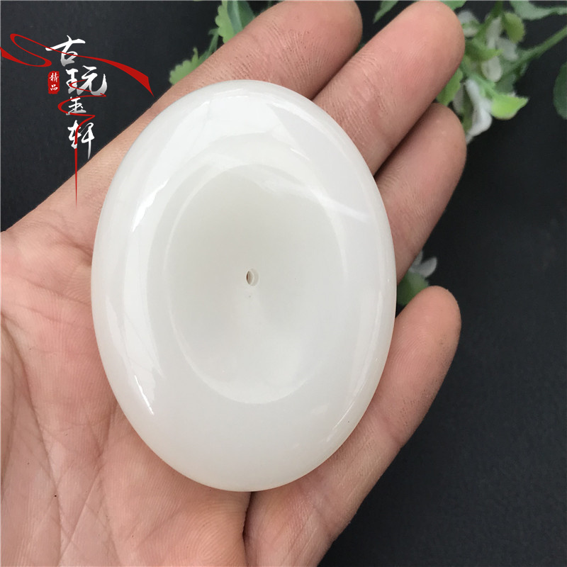 Bộ sưu tập của vật liệu Mông Cổ ngọc cổ màu trắng ngọc bích ngọc bích cũ mặt dây chuyền cổ ngọc cổ ngọc bích mặt dây chuyền miếng ngọc bích đạo cụ vong cam thach cao cap