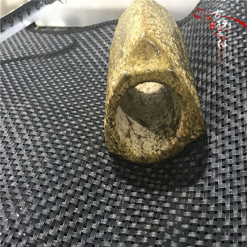 Antique jade antique jade tường ngọc Ming và Qing Triều Đại tuổi cao ngọc cổ đại ngọc bích ngọc bích cũ đồ trang trí patina ống vòng đá ngọc bích