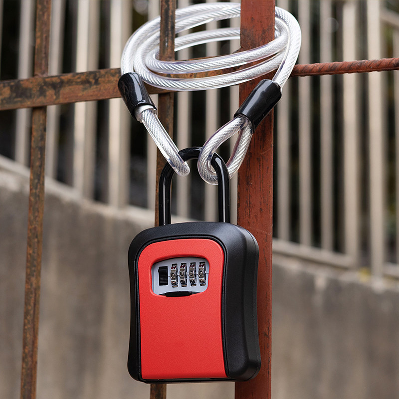 Padlock Key Box Password Lock Household Homestay without installing cat eye lock anti-theft door box decoration key box