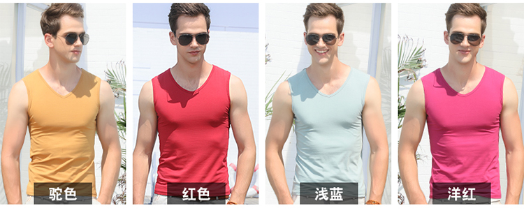 Mùa hè thoáng khí thể thao vest nam tự trồng căng cotton kích thước lớn xu hướng vest vai màu rắn vai rộng đáy