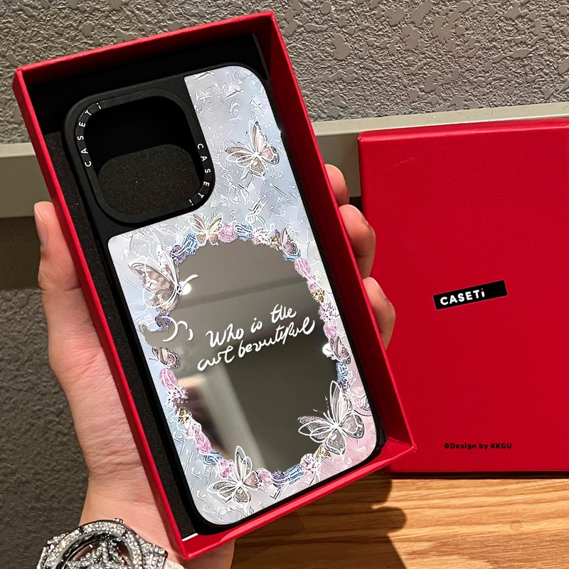 Co-Branded ins Japanese and Korean Fantasy Butterfly Phone Case for Apple 18 Pro Max, iPhone 17 Magnetic Magsafe Mirror Case, 16 Pro Sweet Cool Girl Style, 15 Internet Celebrity, 14 Niche Plus Soft Case, 12