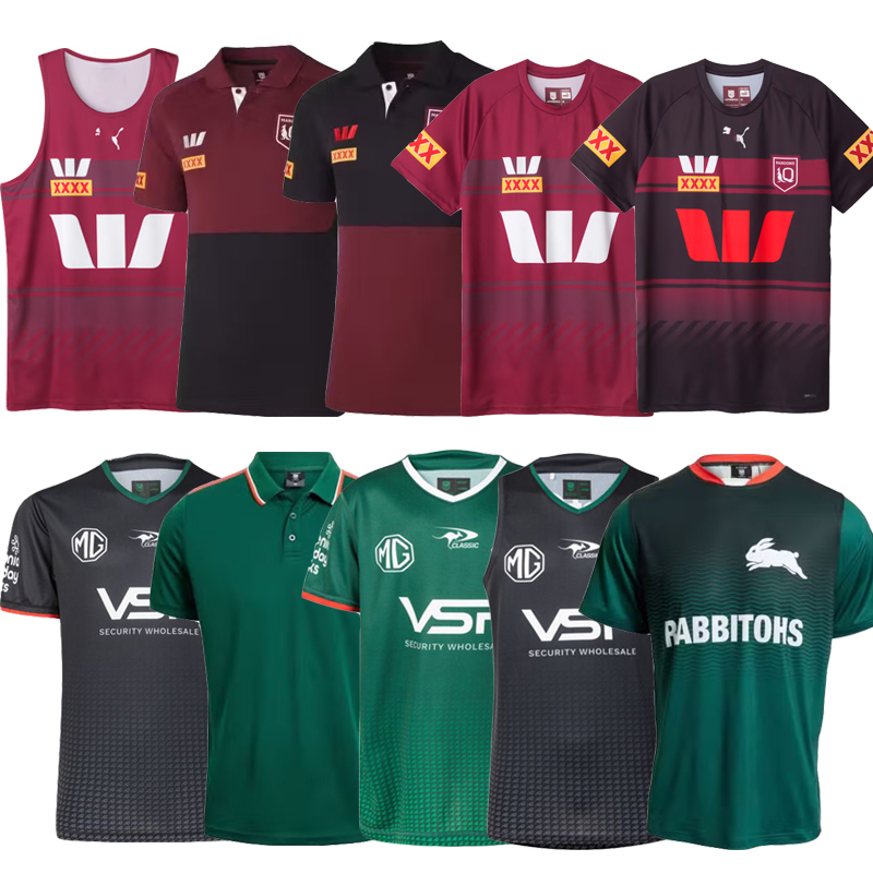 2025Nrl Australia Maru Sydney Rabbit Men's Short-Sleeved Rugby Shirt Rabbit Rugby