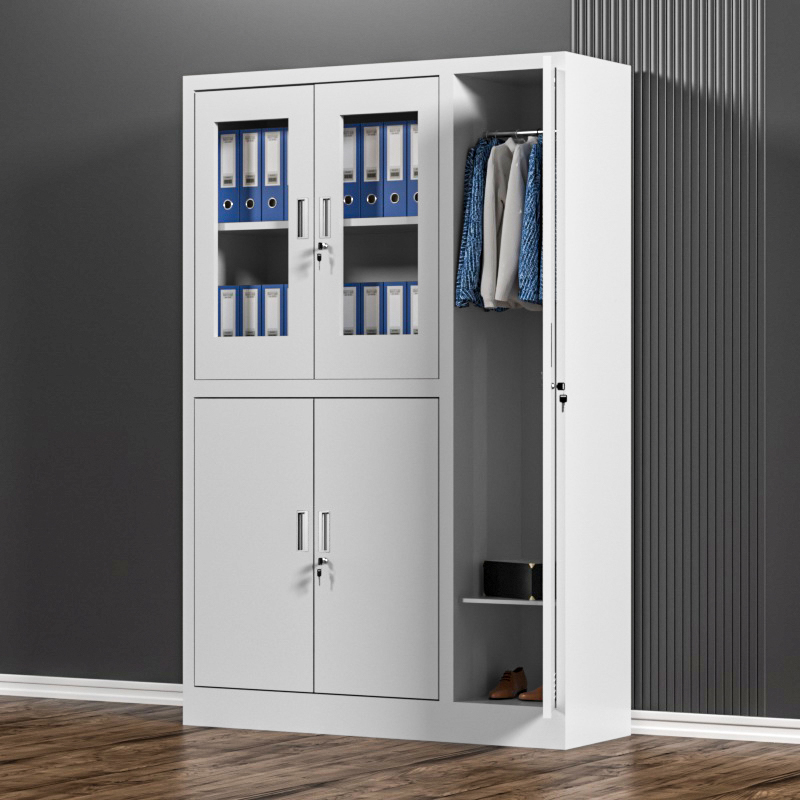 Staff iron locker with lock storage locker storage cabinet factory dormitory shoe cabinet cupboard multi-door changing wardrobe