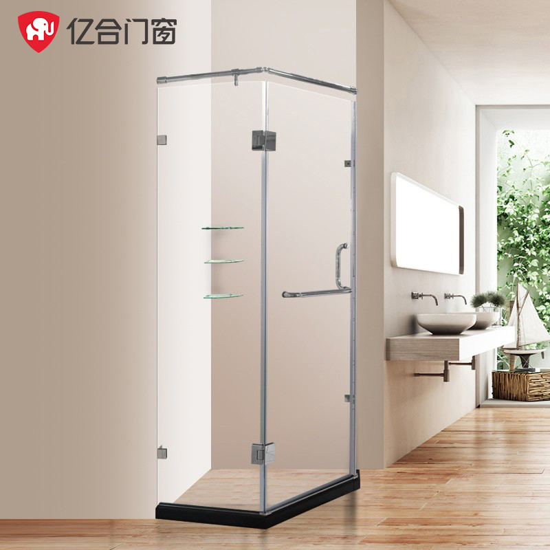 100 million Hop Shower Room Diamond Shaped Bathroom Partition Glass Door Shower Room Overall Bathroom Ramen Bathroom