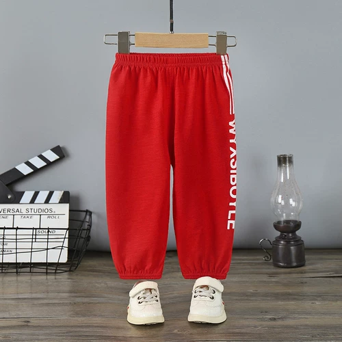 Детское средство от комаров, летние тонкие детские хлопковые штаны для мальчиков, коллекция 2021, детская одежда